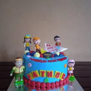 Kue Ulang Tahun Custom Cake Tema BoBoiBoy