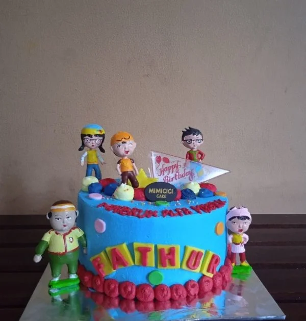 Kue Ulang Tahun Custom Cake Tema BoBoiBoy
