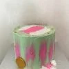 Korean Bento Cake Green Stripe Pink  by Mimicici Cake - Image 2